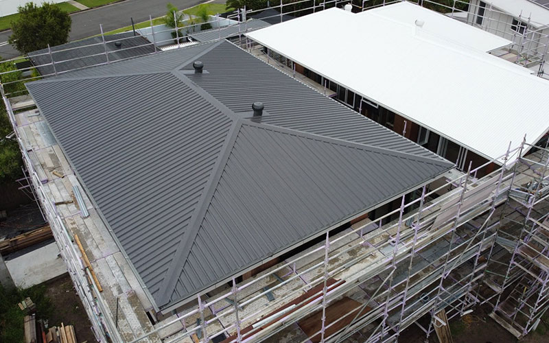 keep children and pets inside house for metal roof replacement